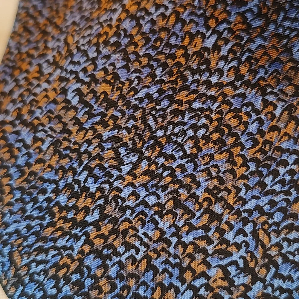 Italo Ferretti Silvia Marina Blue and Brown handmade in Italy tie - Picture 2 of 7